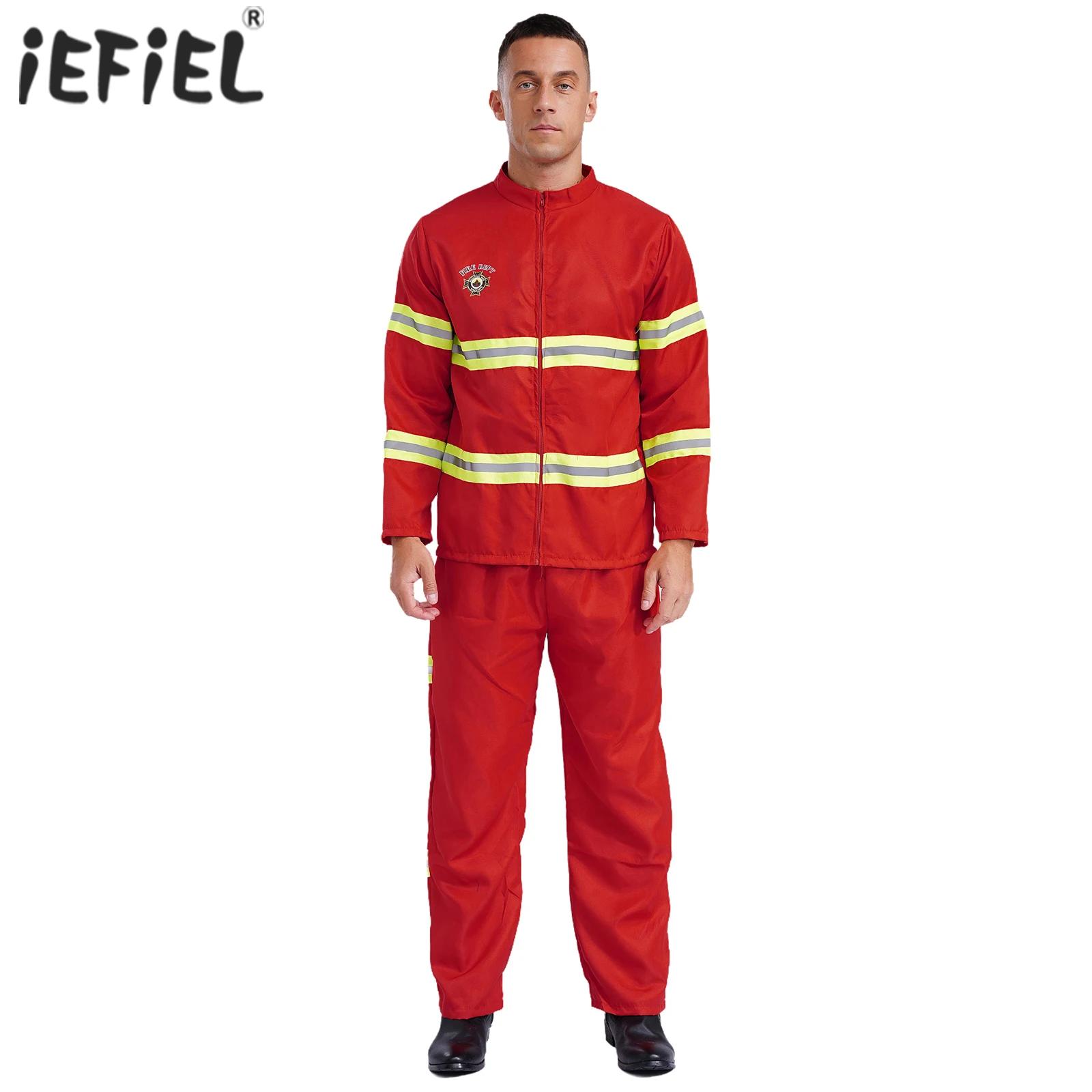 Wedding Job - Adults Mens Firefighter Cosplay Costume Halloween