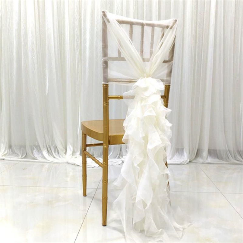 Chair Sash Organza - Bamboo Chair decorations Chiavari Chair Sash