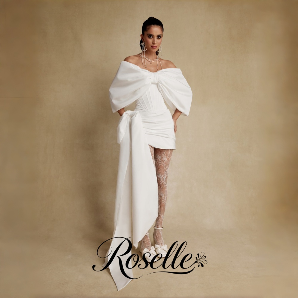 Wedding Qw - ROSELLE Off The Shoulder Mini Wedding