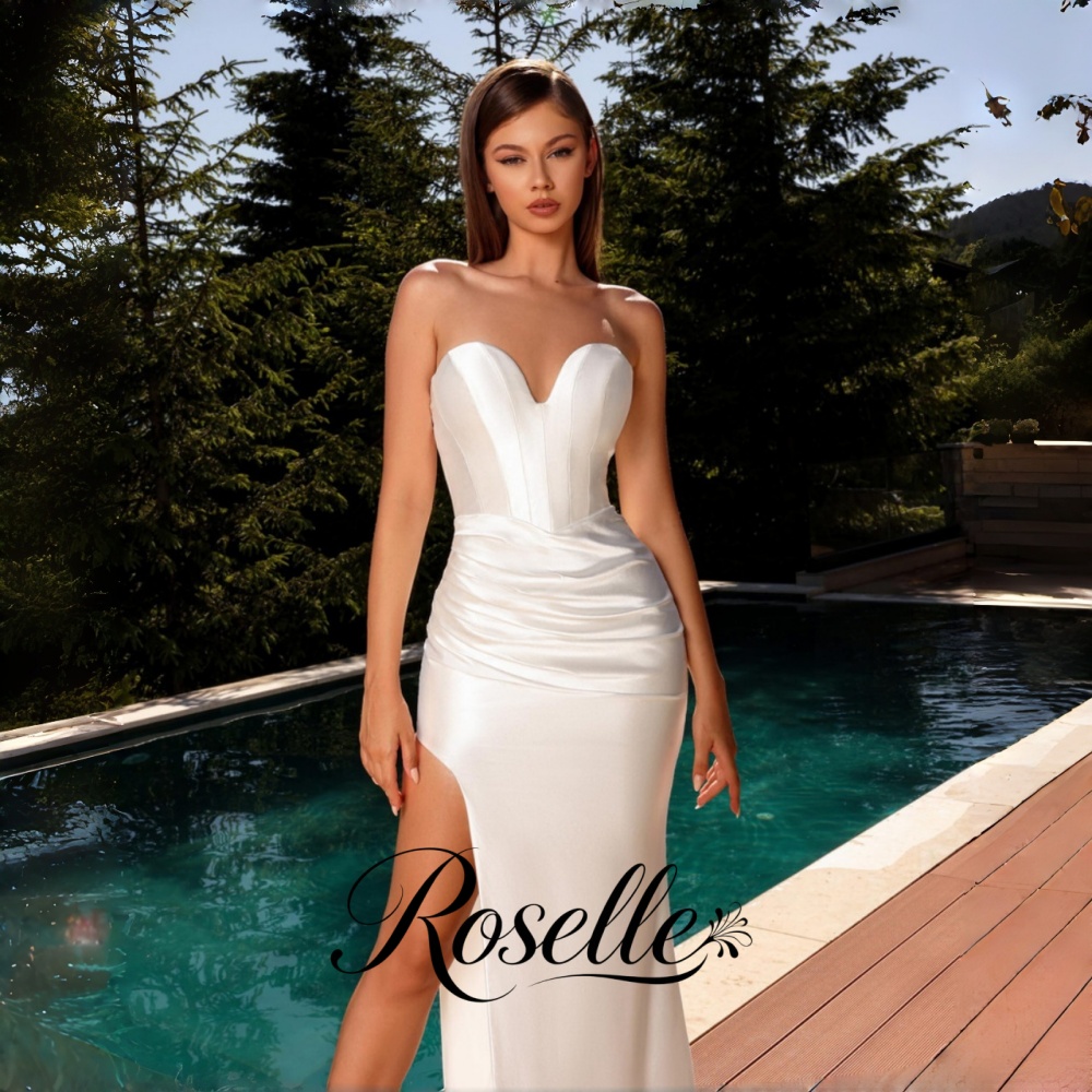 Wedding Qw - ROSELLE Elegant Sheath Wedding Dress Sweetheart