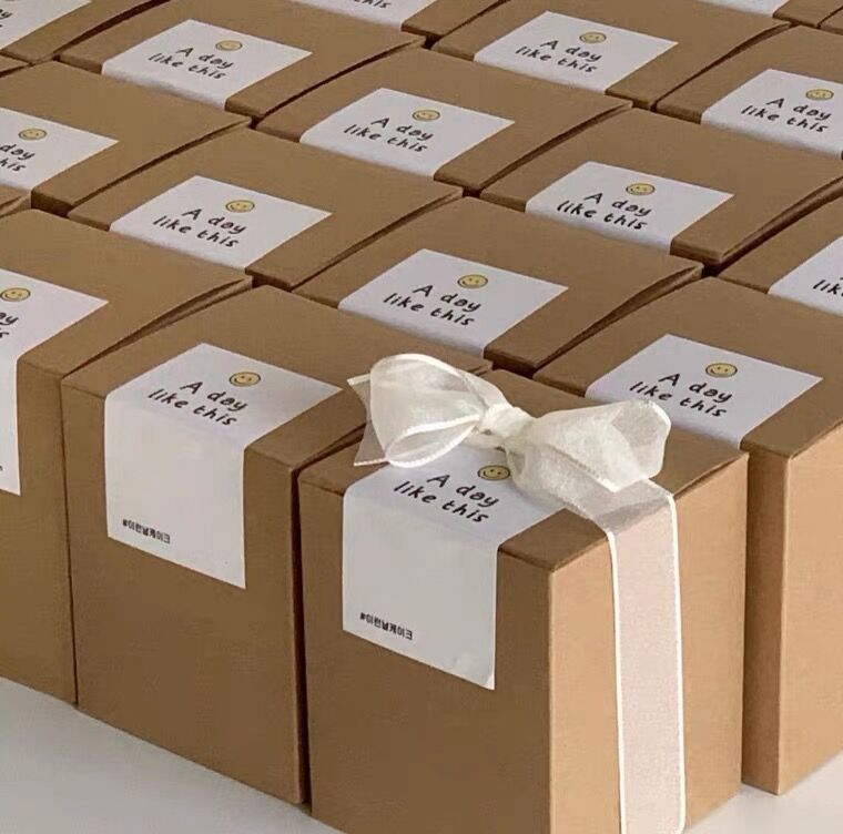 Unity Candle Set - Kraft Paper Box Candle Lipstick Perfume