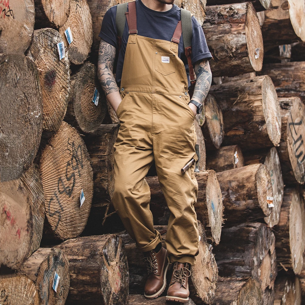 Wedding Job - Vintage Men's Vintage Khaki Overalls Jumpsuit