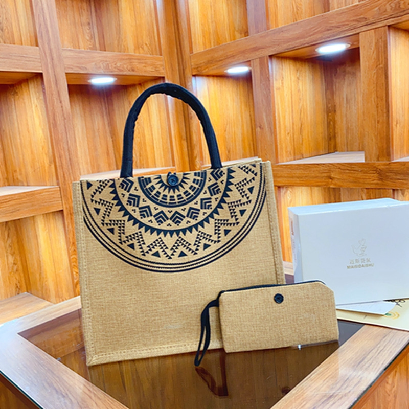 2 Pcs Linen Tote Bag Large Cap - Wedding Vendor recension och pris