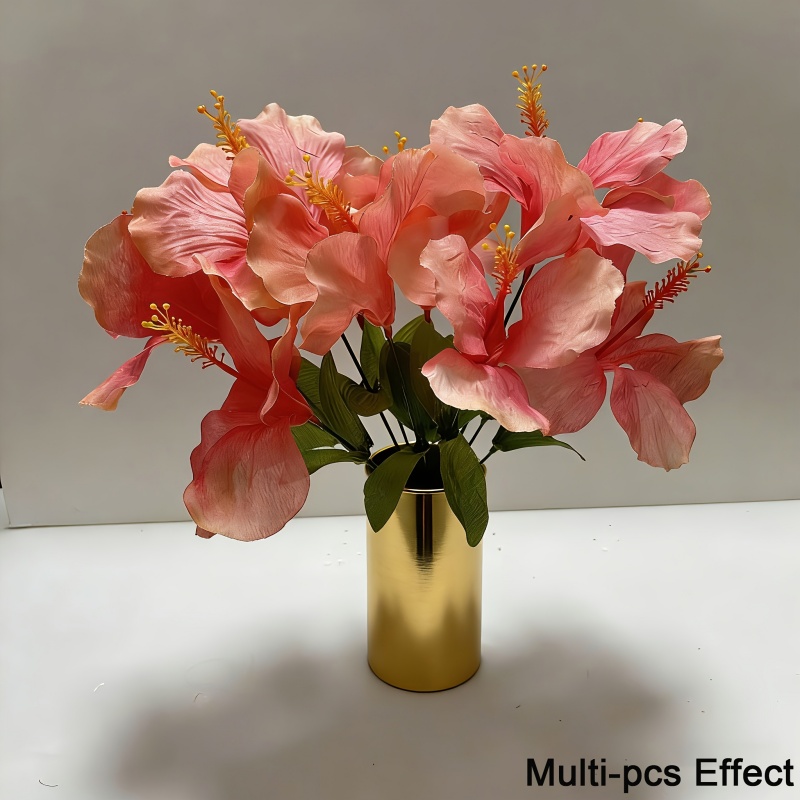 15 Flowers = 3 Bunches of Hibi - Centerpiece Vase Tall recension och pris