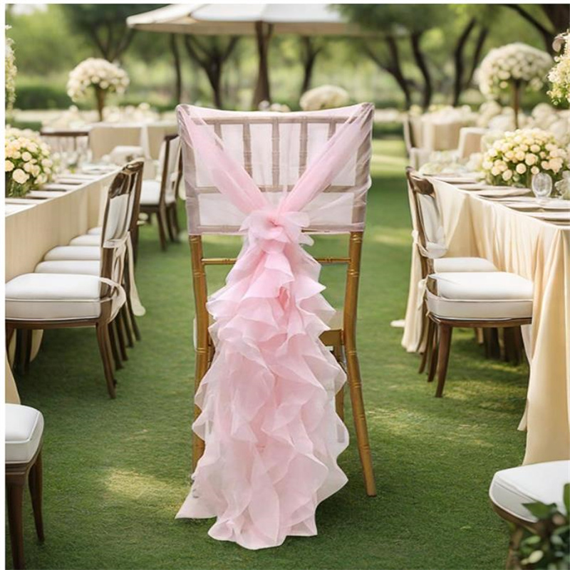 Bamboo Chair decorations Chiav - Chair Sash Organza recension och pris