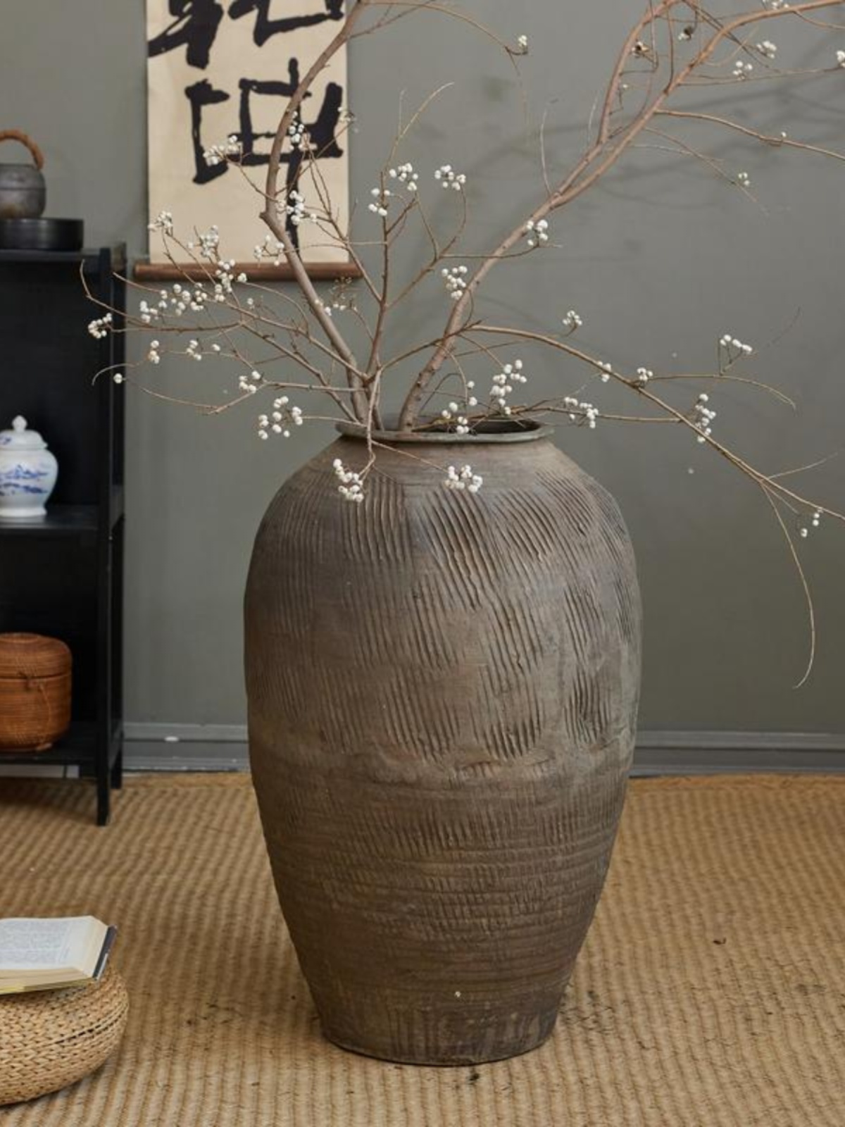 Retro Vintage Large Terracotta - Centerpiece Vase Tall recension och pris