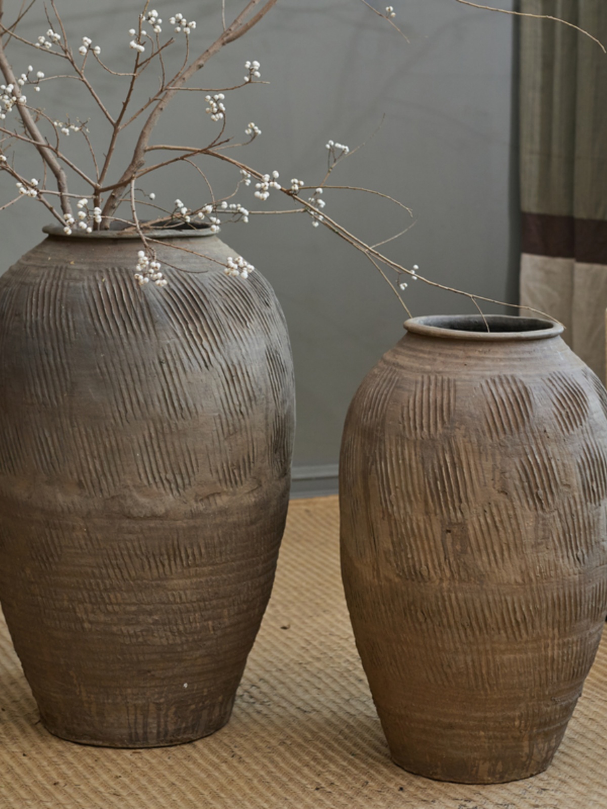 Retro Vintage Large Terracotta - Centerpiece Vase Tall recension och pris