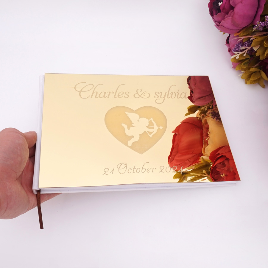 Custom Wedding Guest Book Acry - Personalized Guest Book recension och pris
