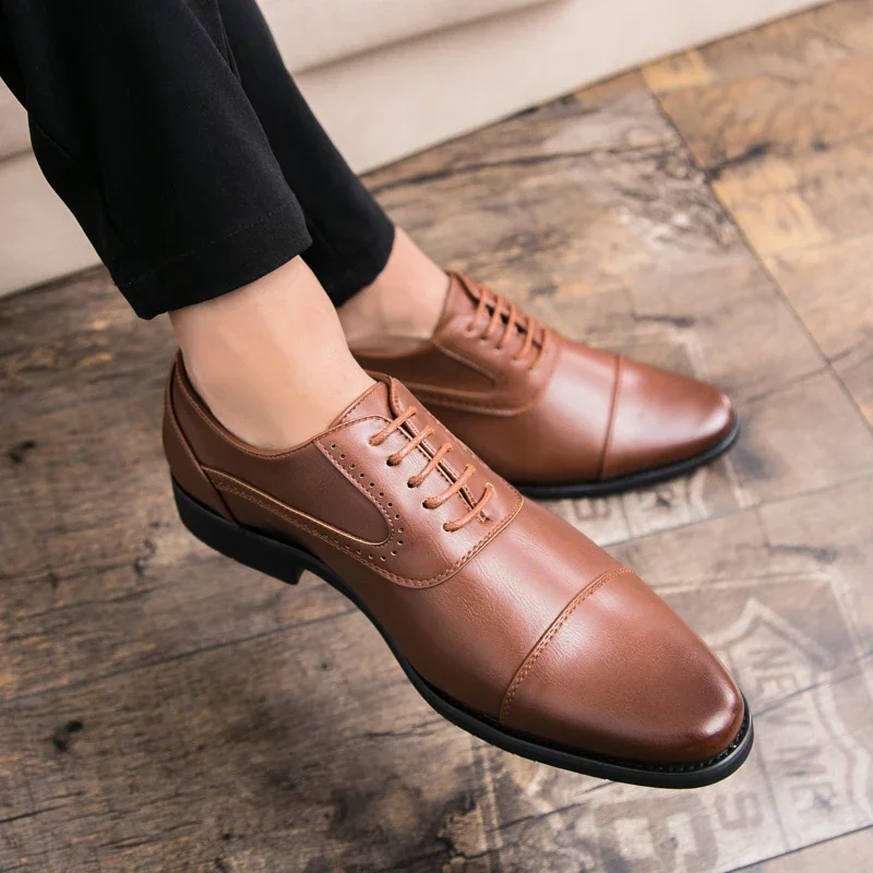 Men Leisure Derby Shoes Busine - Wedding Job recension och pris