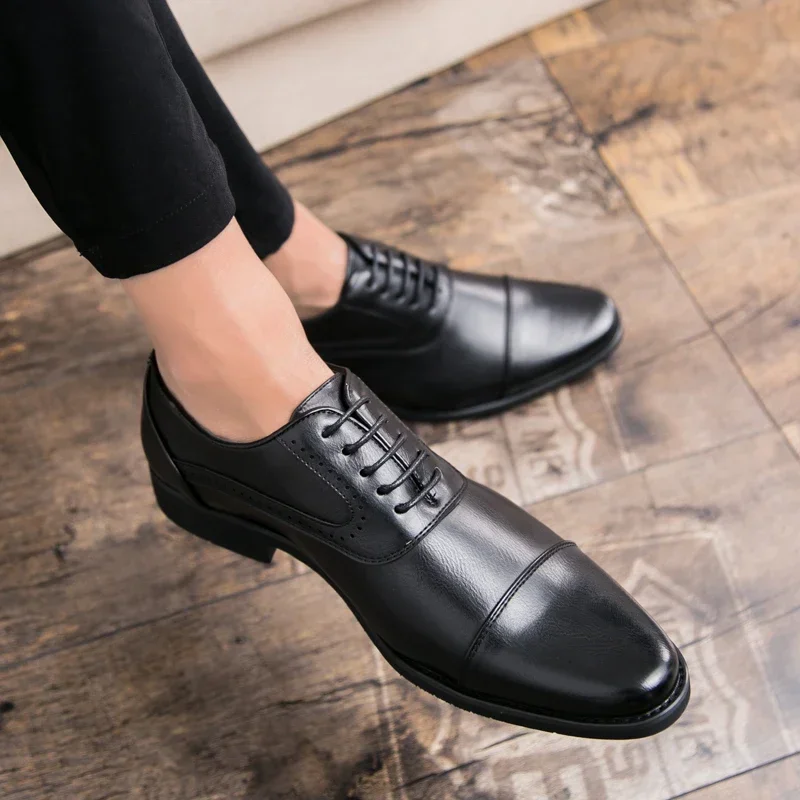 Men Leisure Derby Shoes Busine - Wedding Job recension och pris