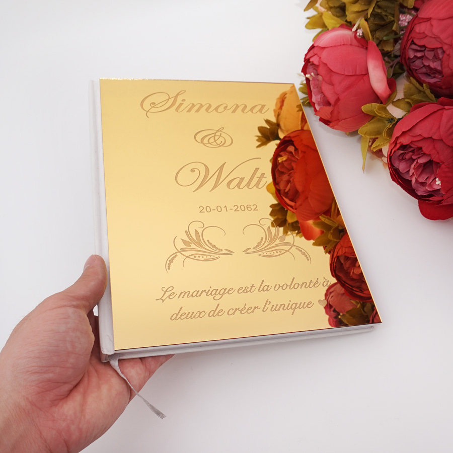 Acrylic Mirror Personalized El - Personalized Guest Book recension och pris