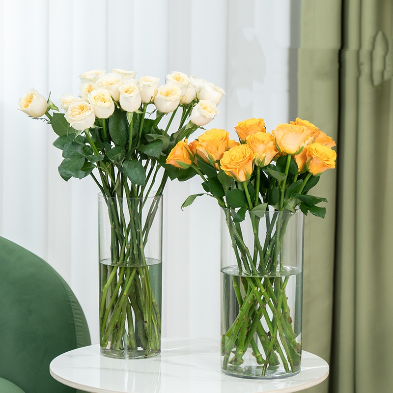New Acrylic Clear Cylinder Flo - Centerpiece Vase Tall recension och pris