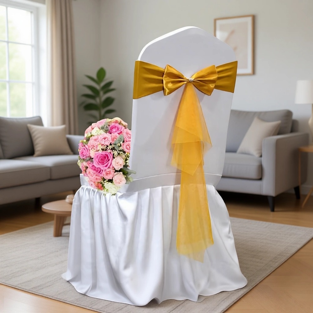 Classic European Style Bow Org - Chair Sash Organza recension och pris