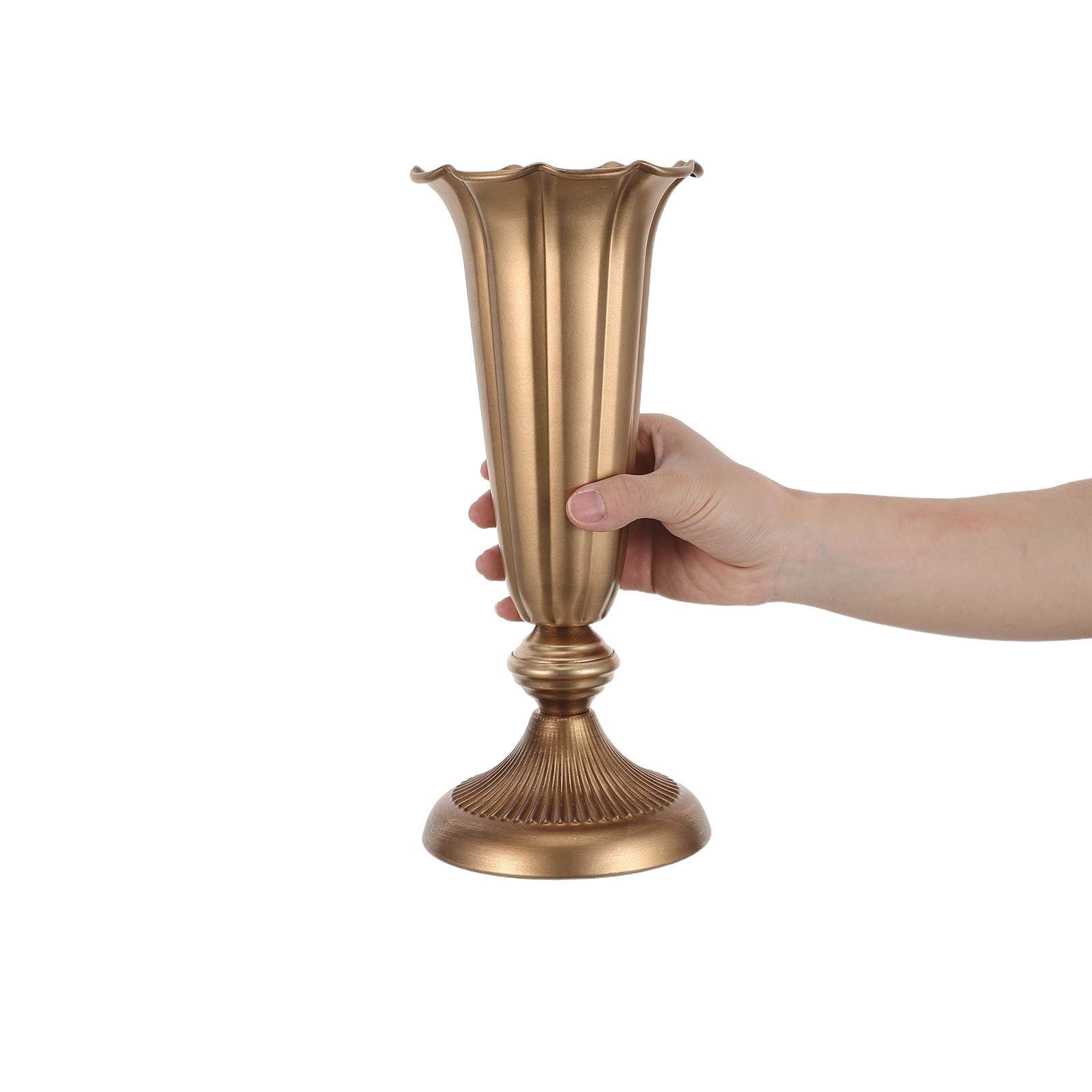 Retro Metal Trumpet Vase 11.8  - Centerpiece Vase Tall recension och pris