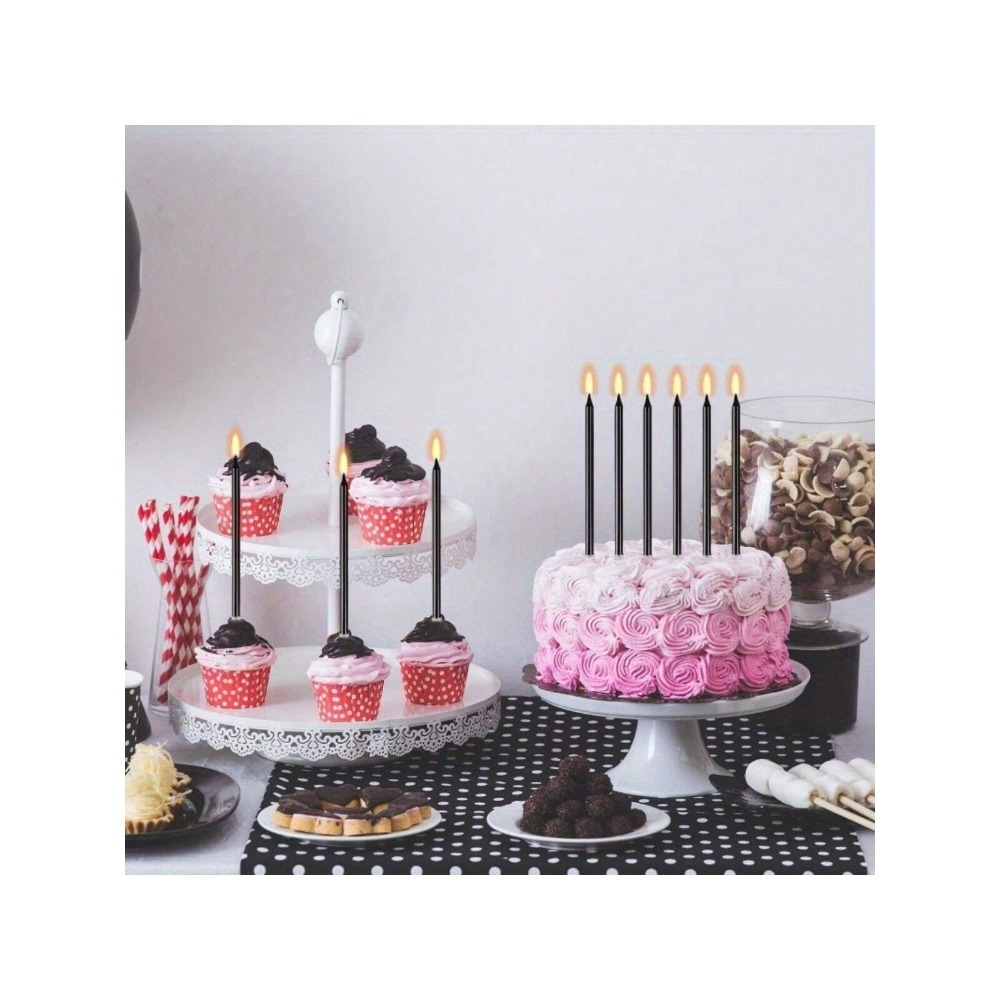 24 Pieces Metallic Candle Long - Unity Candle Set recension och pris