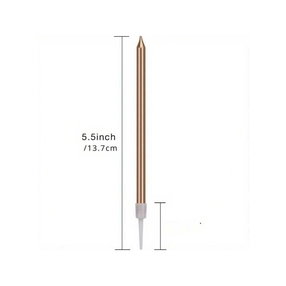 24 Pieces Metallic Candle Long - Unity Candle Set recension och pris