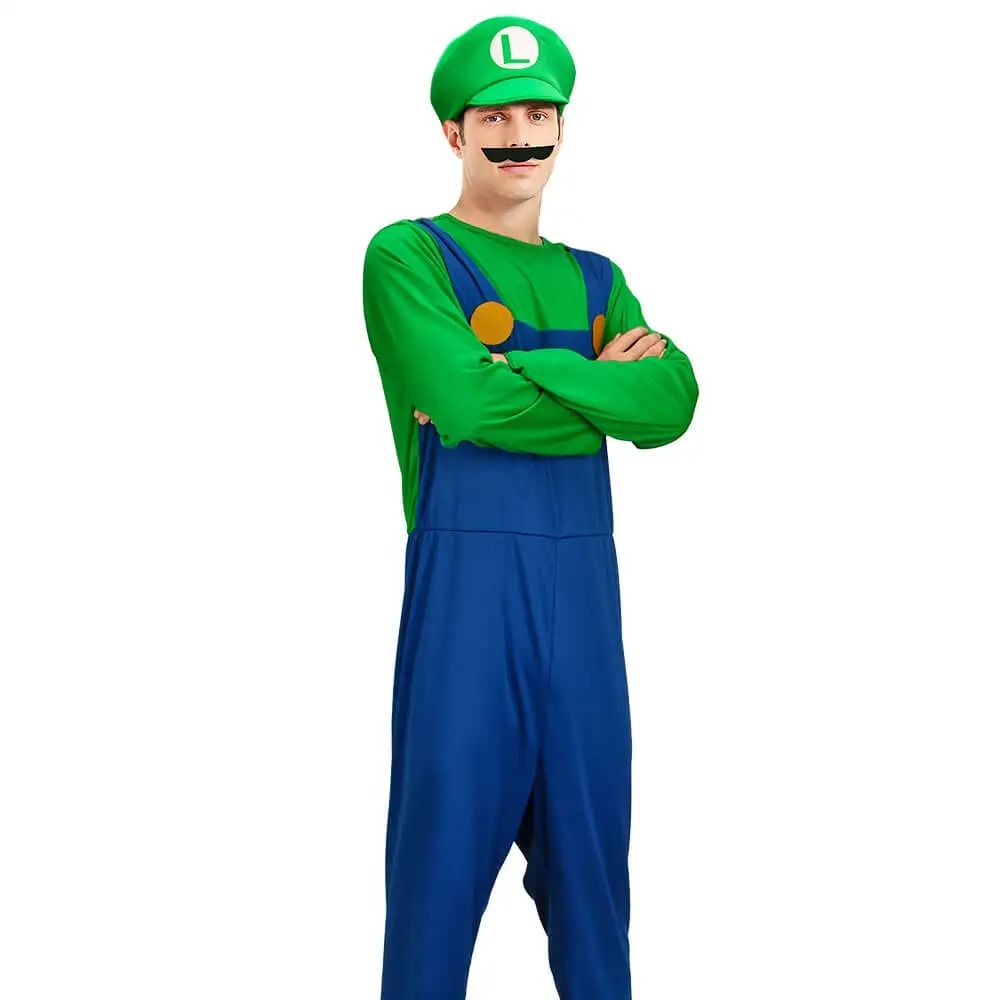 Adult Plumber Costume Red Gree - Wedding Job recension och pris
