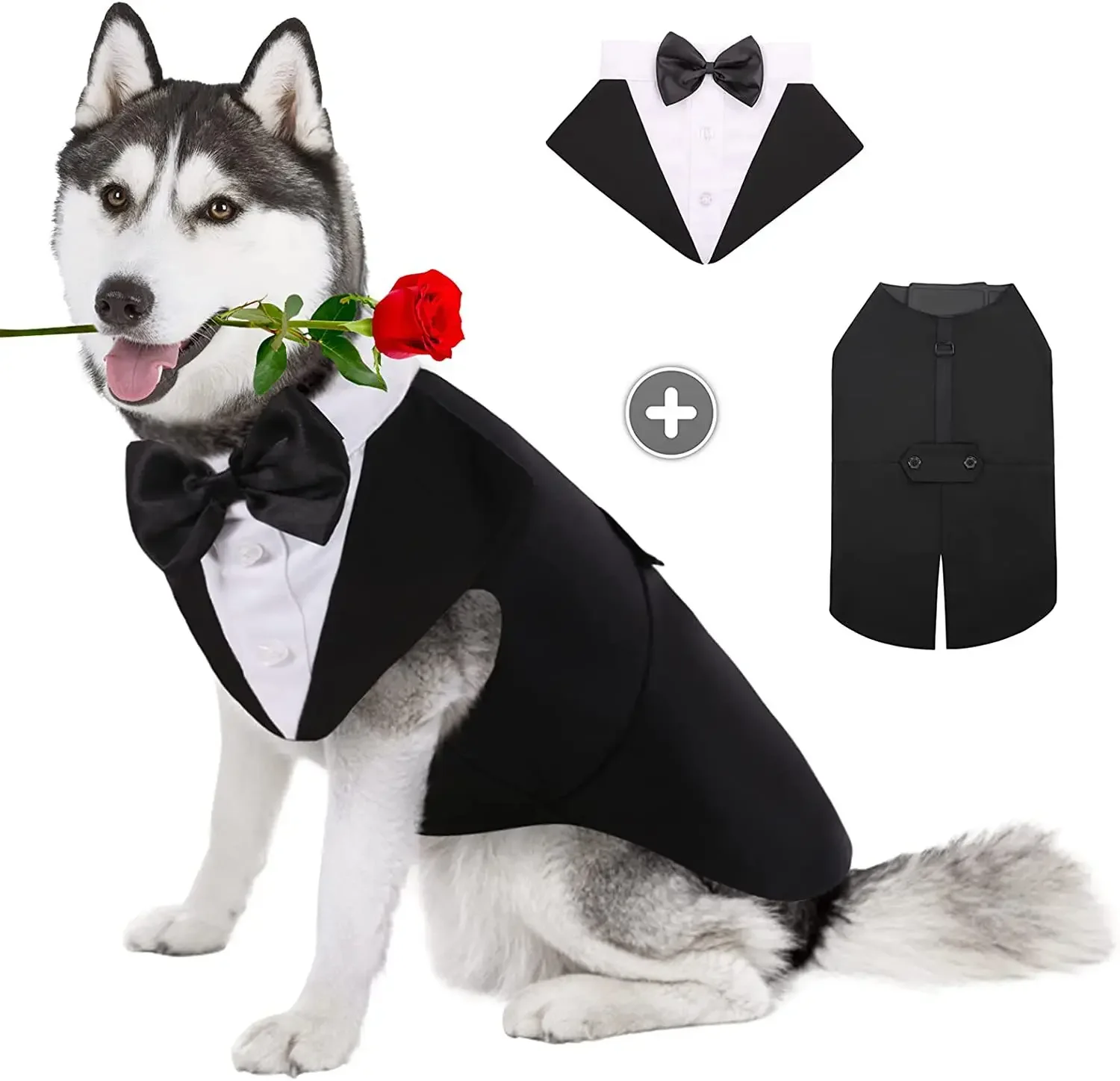 Pet Dog Clothes Wedding Shirt  - Suitsupply Wedding Tuxedo recension och pris