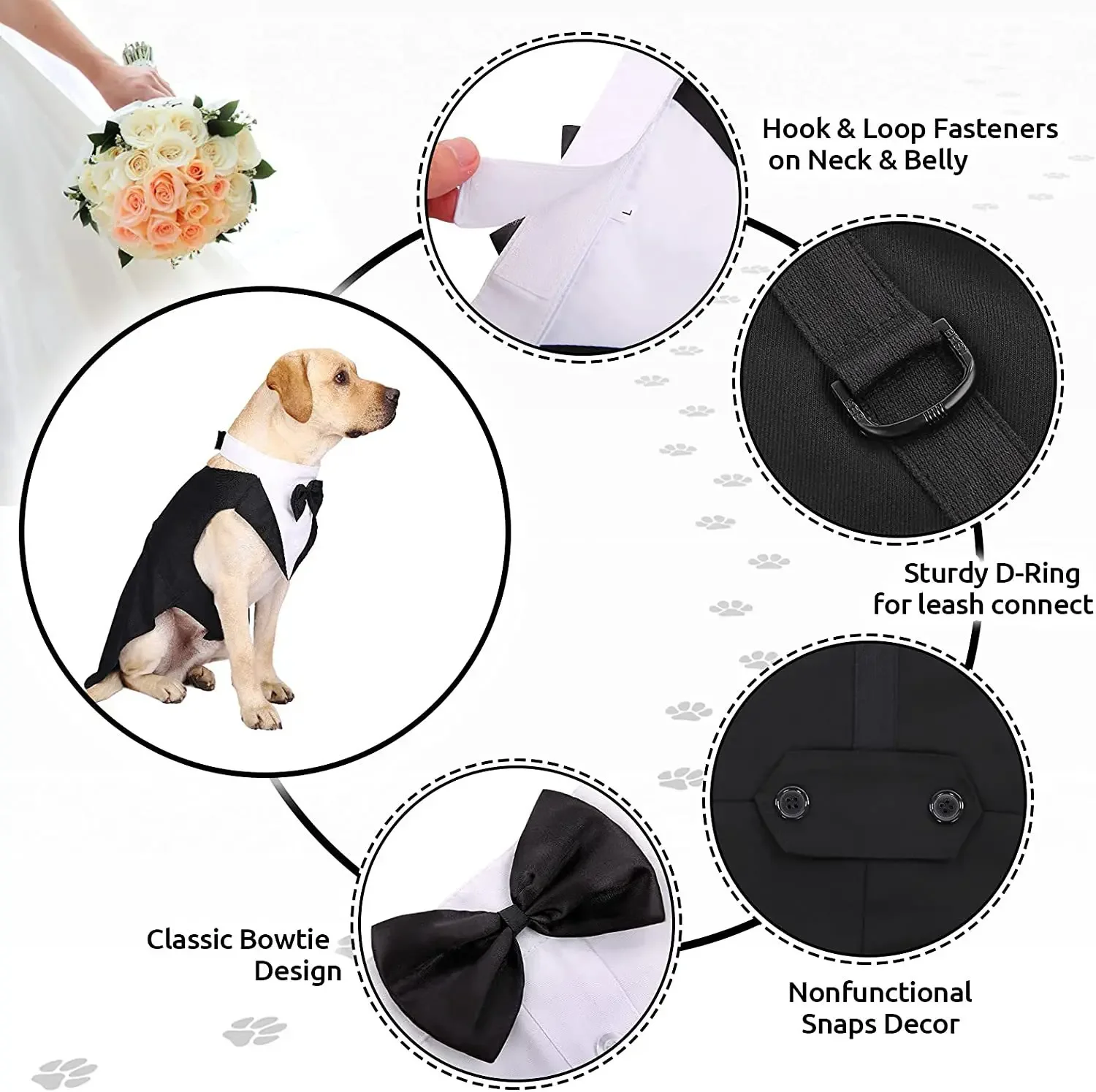 Pet Dog Clothes Wedding Shirt  - Suitsupply Wedding Tuxedo recension och pris