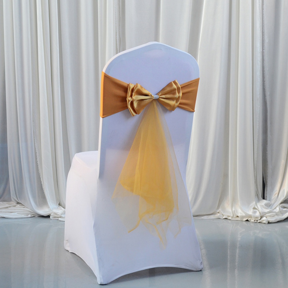 Stretch Bow Knot Customizable  - Chair Sash Organza recension och pris