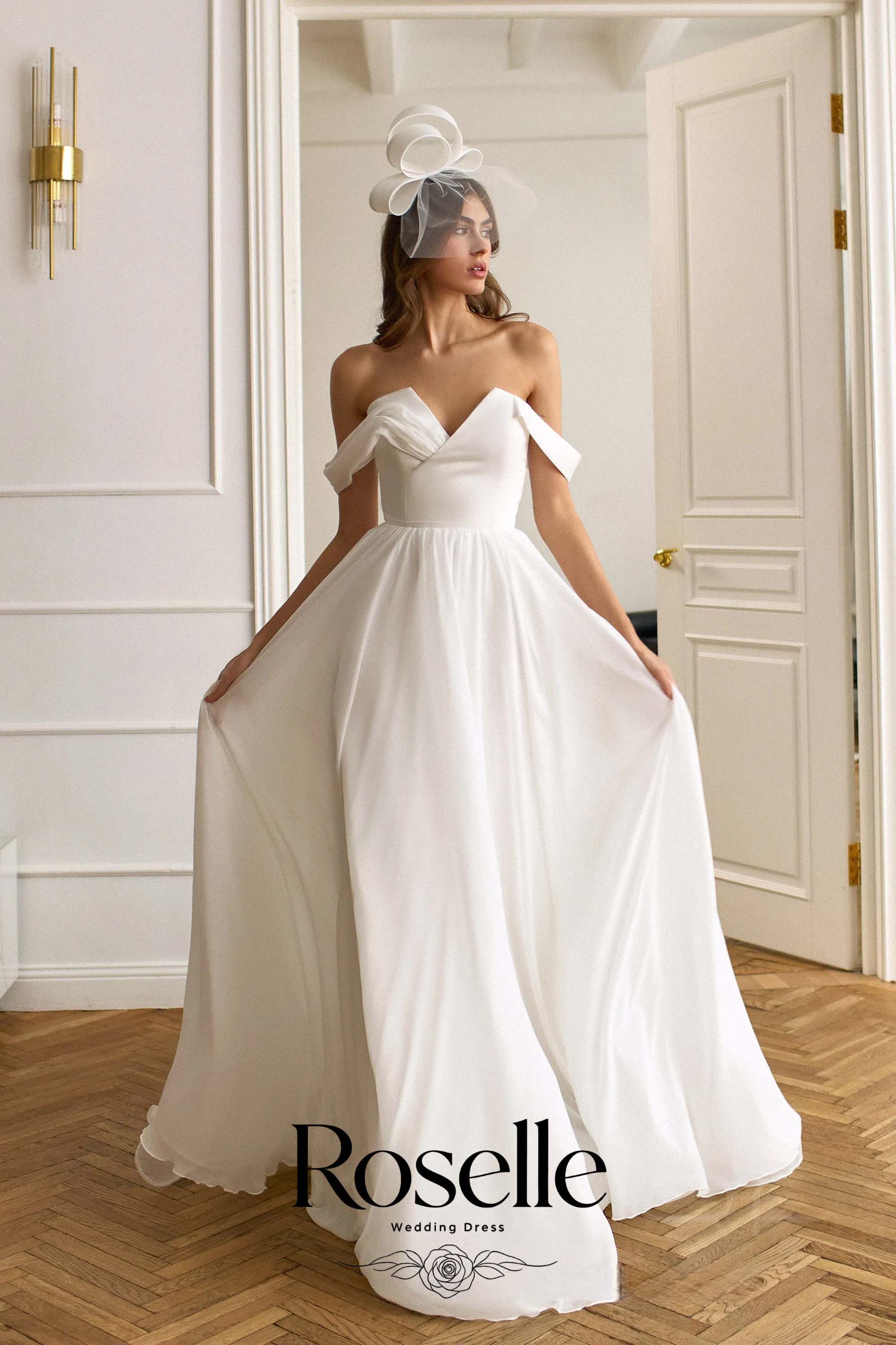 ROSELLE V-Neck A-Line Elegant  - Wedding Qw recension och pris