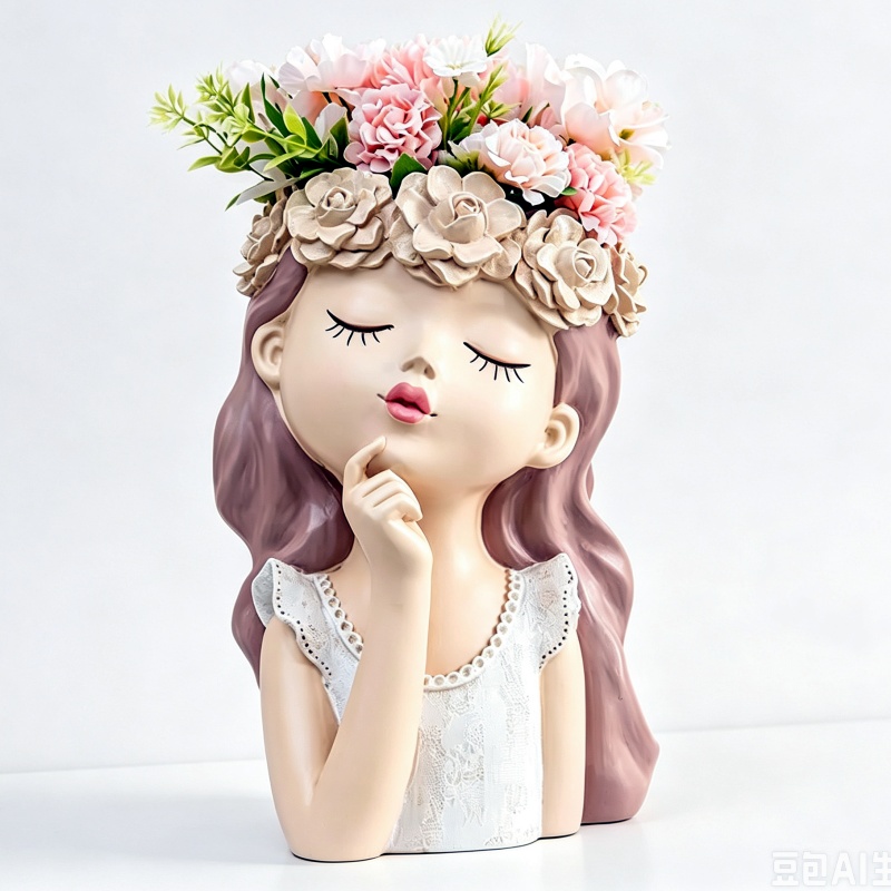 Contemplative Flower Fairy Vas - Centerpiece Vase Tall recension och pris