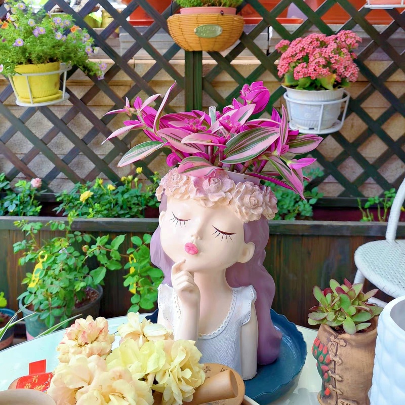 Contemplative Flower Fairy Vas - Centerpiece Vase Tall recension och pris