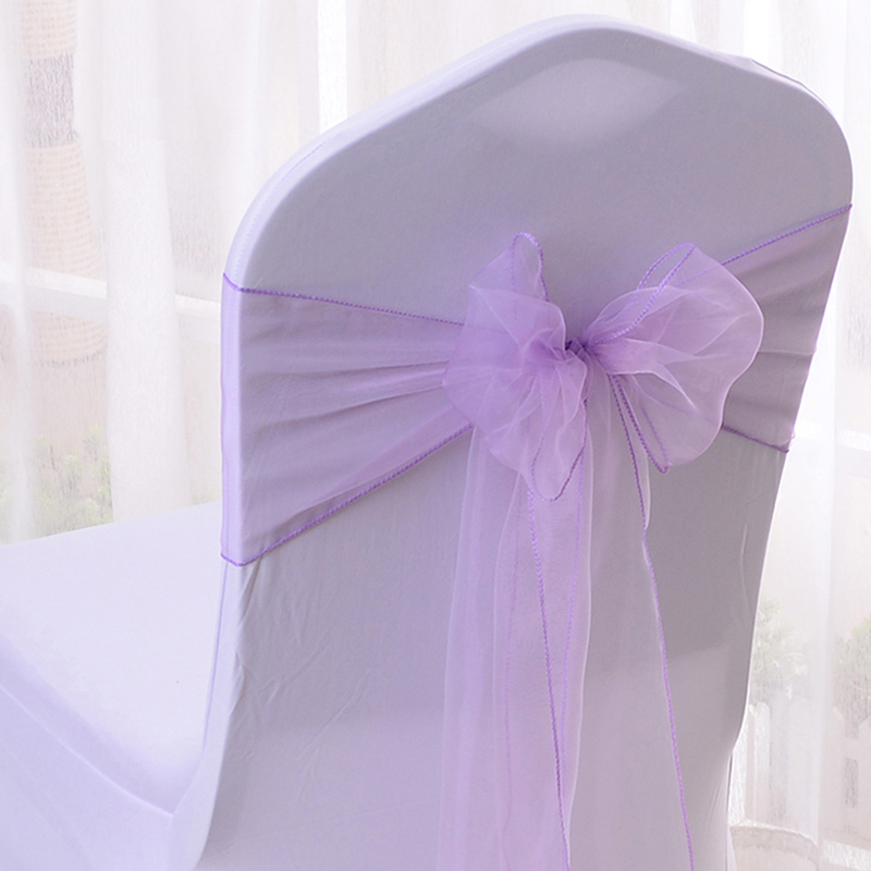 10/50/100PCS Wedding Chair Dec - Chair Sash Organza recension och pris