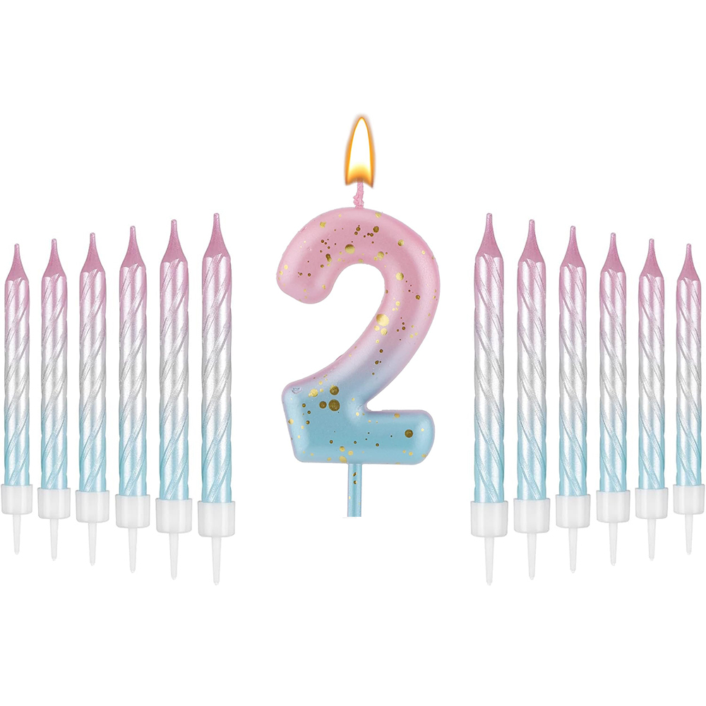 Digital Birthday Candles Pink  - Unity Candle Set recension och pris