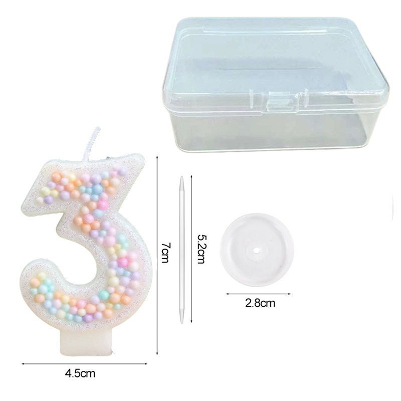 Rainbow Ball Number Birthday C - Unity Candle Set recension och pris