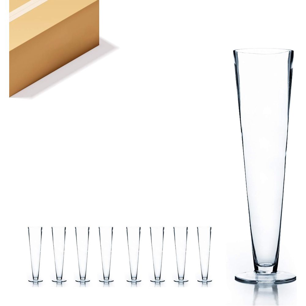 WGV Trumpet Glass Vase Bulk, O - Centerpiece Vase Tall recension och pris