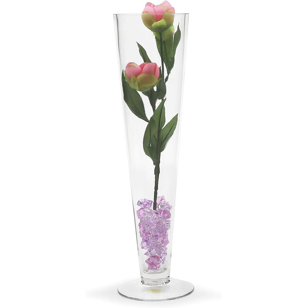 WGV Trumpet Glass Vase Bulk, O - Centerpiece Vase Tall recension och pris