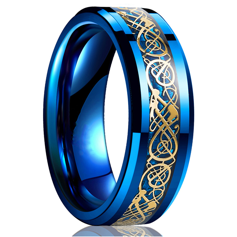 Fashion 8mm Men's Stainless St - Wedding Zone recension och pris