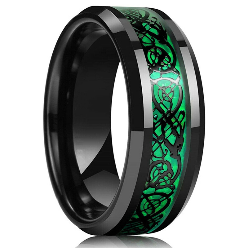 Fashion 8mm Men's Stainless St - Wedding Zone recension och pris