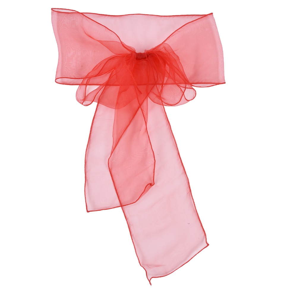10Pcs Blue, red, yellow, purpl - Chair Sash Organza recension och pris
