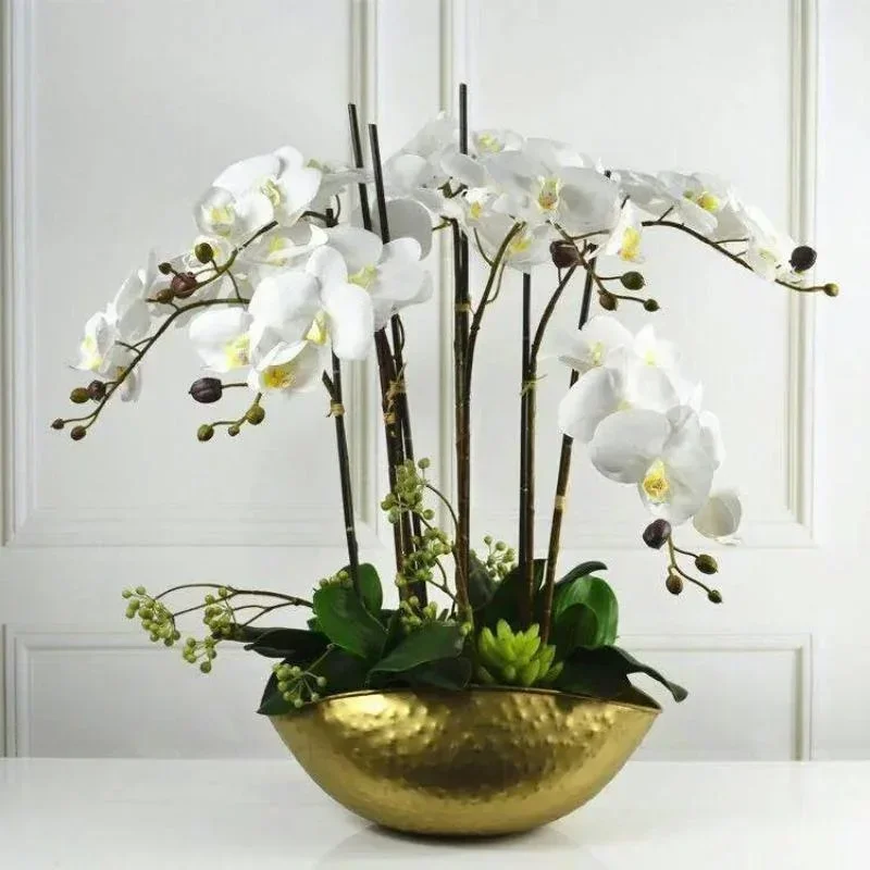 New Large Size Golden Bowl Pot - Centerpiece Vase Tall recension och pris