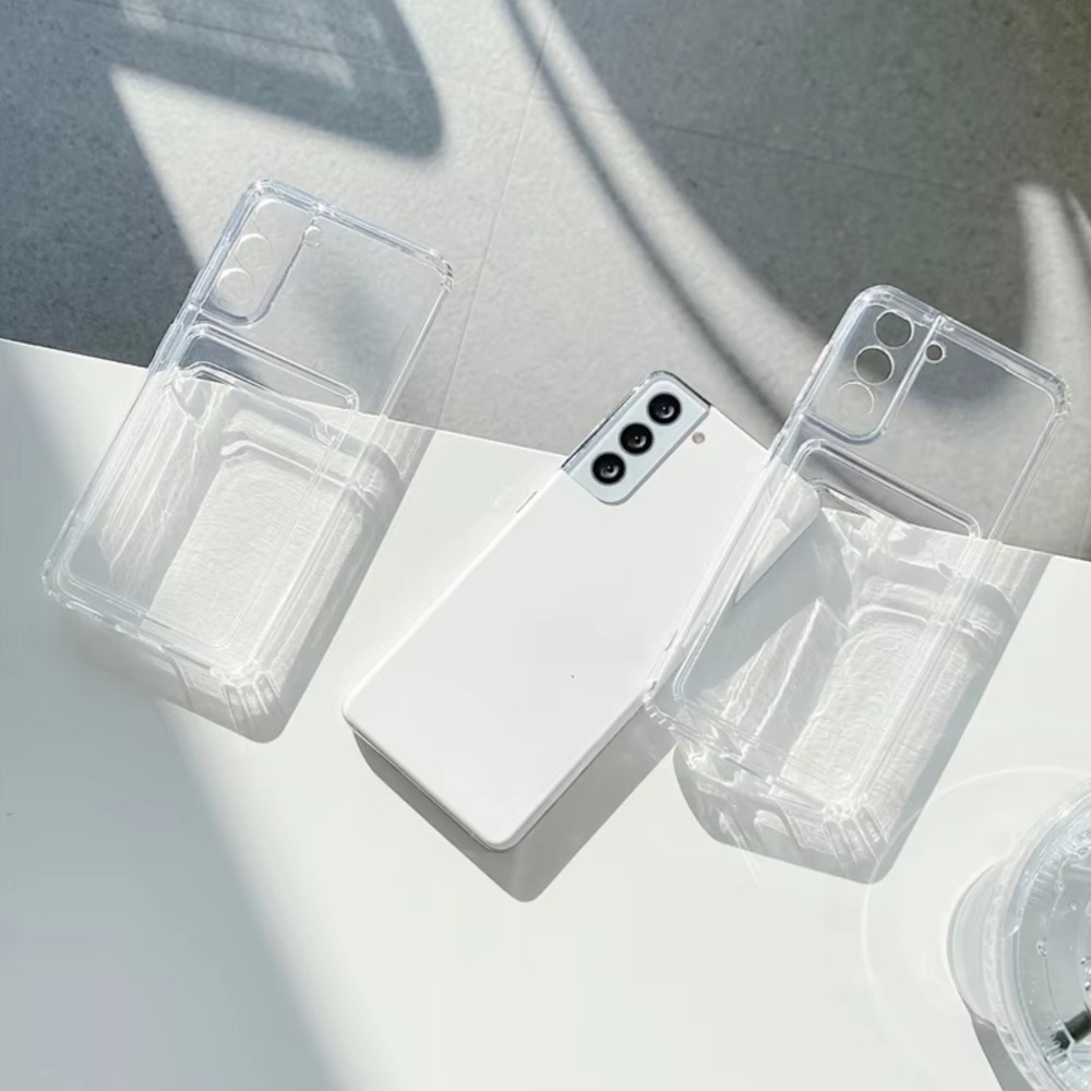 Clear Silicone Card Slot Holde - Place Card Holder recension och pris
