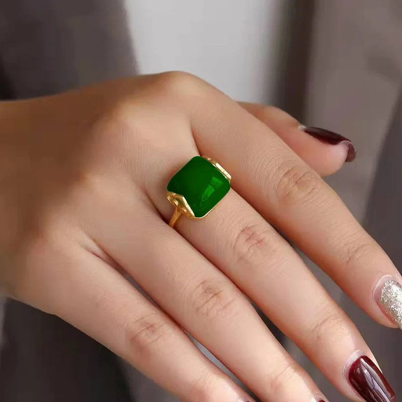 Natural Hetian Jade Ring Fashi - Wedding Zone recension och pris