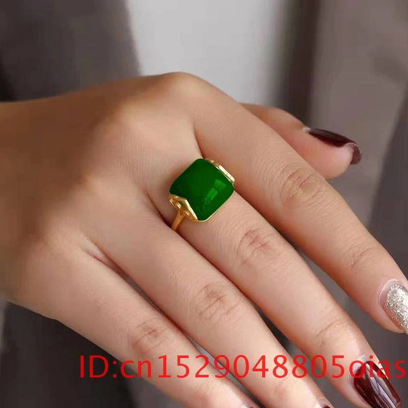 Natural Hetian Jade Ring Fashi - Wedding Zone recension och pris